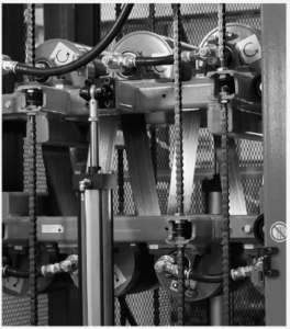 Cooling drum accumulator closeup