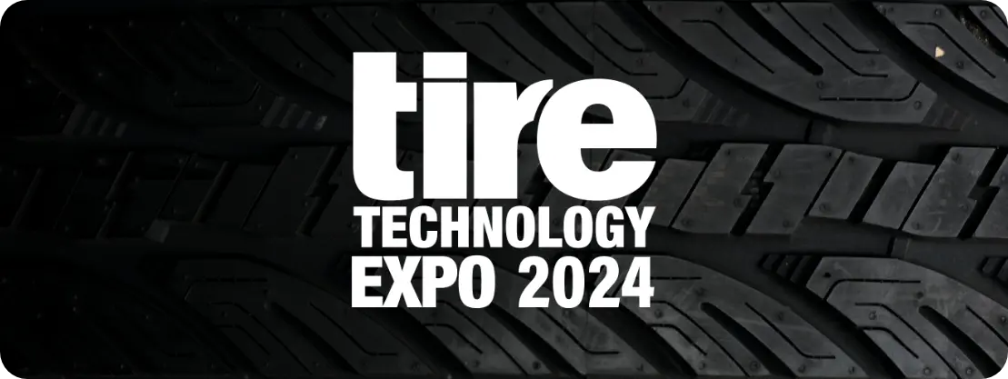 Steelastic’s logo, representing a tradition of tire innovation at Tire Tech Expo in Hanover, Germany. 