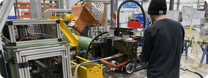 Extruded tire equipment maintenance and service