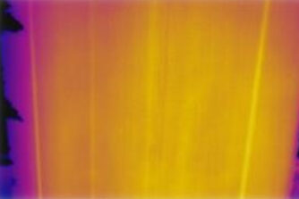 CordSight Thermal image with missing cords, cord tension variation and extrusion defects