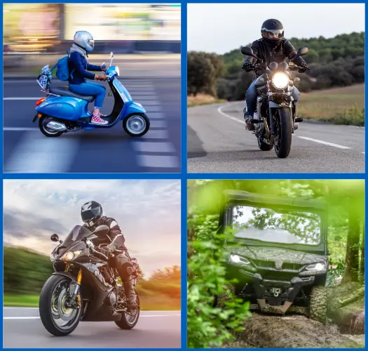 2 wheel and 3 wheel vehicles