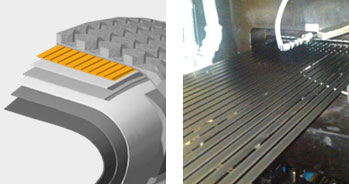 Steelastic Extruded Cap Strip Systems for Aircraft Tire Manufacturing