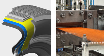 Steelastic Extruded Textile Body Ply Systems for Passenger Car Radial Tire Systems