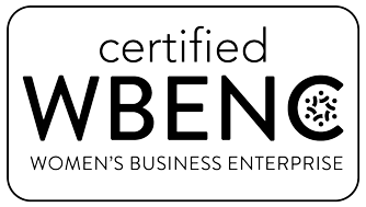 Certified Women's Business Enterprise by the Women's Business Enterprise National Council (WBENC) badge